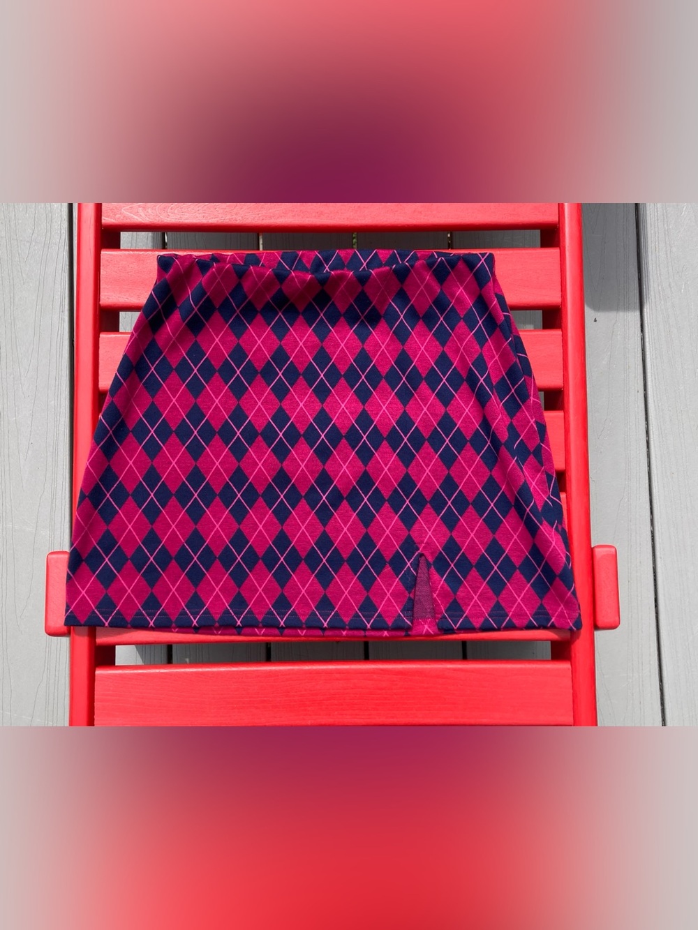 Argyle Skirt Size M